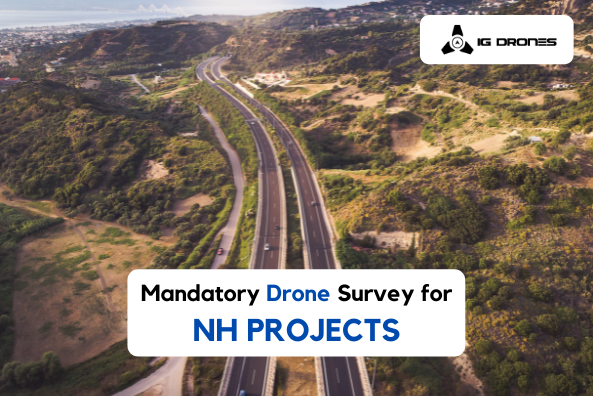 road survey using drone