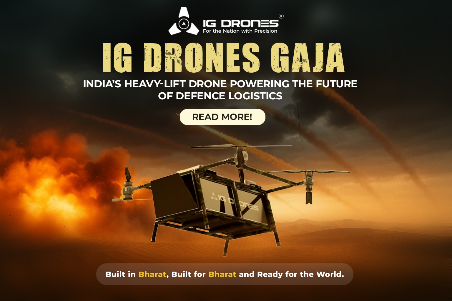 IG Drones GAJA: India’s Heavy-Lift Drone Powering the Future of Defence Logistics