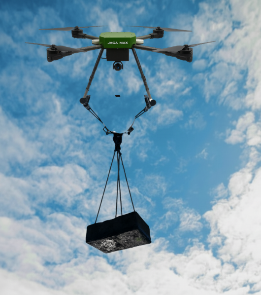Image of Jaga drone weight carrying capacity.